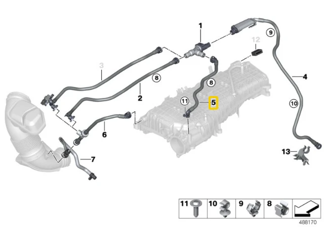 BMW Garso Emission System Lines F20 F21 F30 G20 G30 Originalus 13907645857