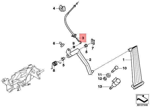 BMW Gaskabelzug 7 E38 1995 2001 Originalus 35411165159