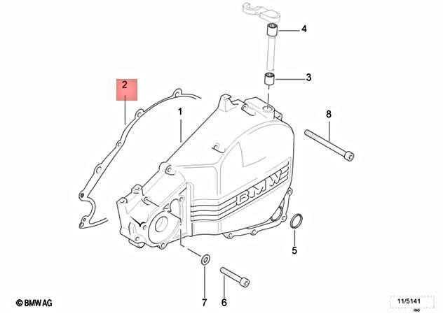 Bmw Gasket R13 F 650 GS Dakar G 650 GS Originalus 11147706498