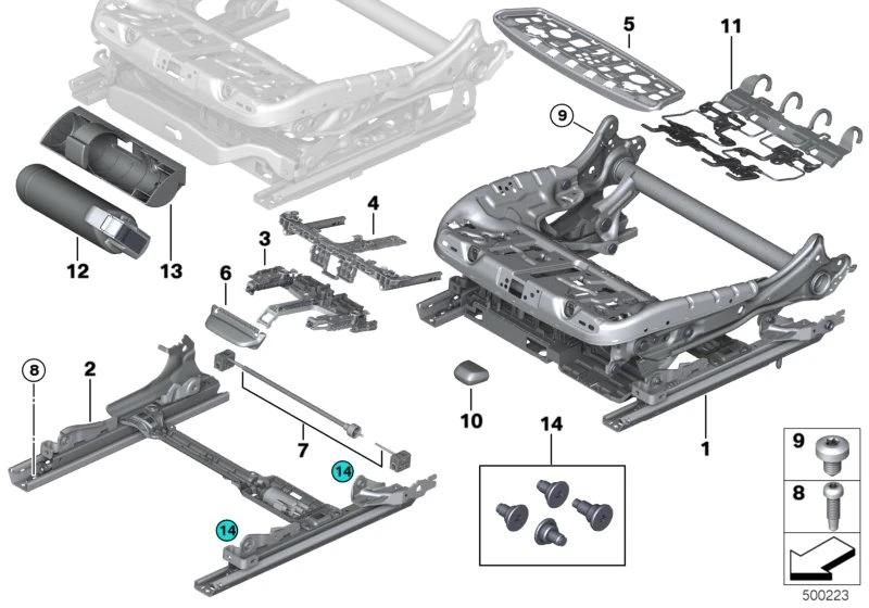 BMW Gesintuvas 1 F40 3 F30 3 G20 Originalus 52109496756
