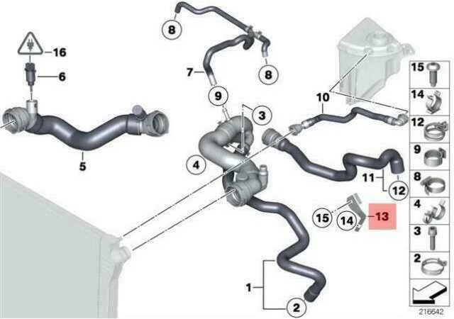 BMW Grąžinimo Linijos Skirtukas F07 F10 F11 F12 F13 Originalus 17217576019