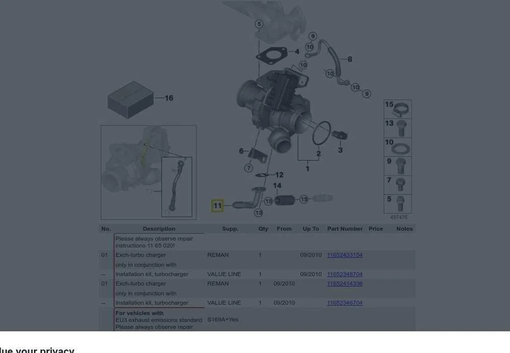 BMW grįžtamasis vamzdis 11427797406 Originalus