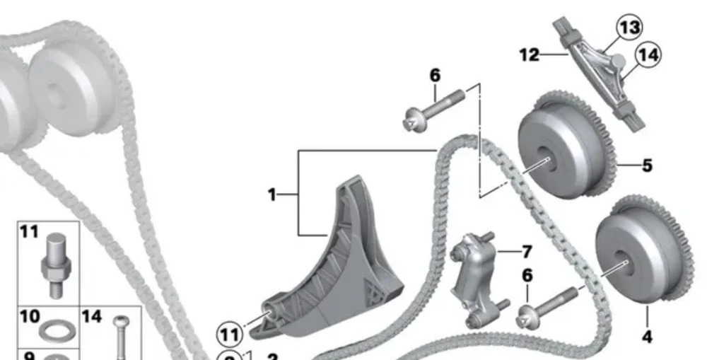 BMW Guide rail Originalus 11317594899 5' F07 GT (04/2011 — 06/2013) 5' F07 GT LCI (08/2012 — 02/2017) 5' F10 (06/2010 — 10/2016) 5' F10 LCI (08/2012 — 10/2016) 5' F11 LCI (08/2012 — 02/2017) 5' G30 (10/2015 — 12/2019) 5' F90 M5 (01/2016 — 12/2019) 6' F06 Gran Coupé (06/2011 — 03/20