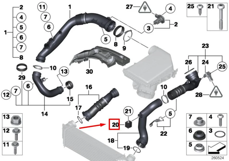 BMW Gumos Montavimo 1 E82 135i 3 E90 335i Originalus 17427553777