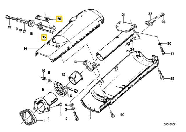 Bmw Halter E21 E30 1975 1983 32311110996 Originalus 32311110996