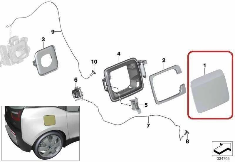 Bmw I3 I01 Ikrovimas Originalus 51177376190
