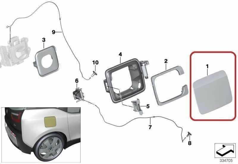 Bmw I3 I01 Ikrovimas Originalus 51177376190