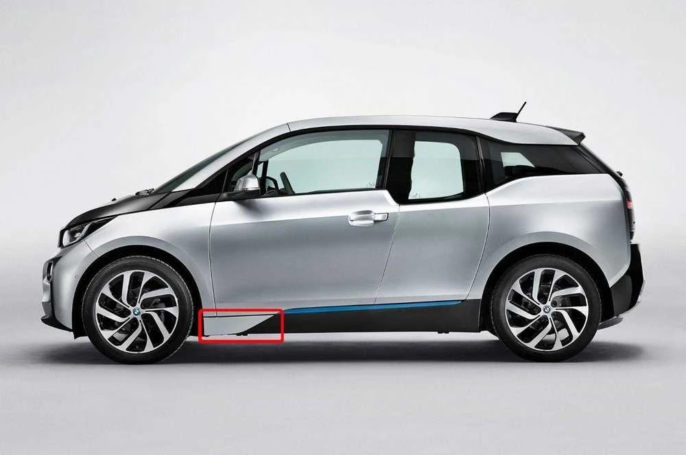 BMW I3 I01 kairysis priekinis šoninis išorinis slenksčio dangtis Originalus 51777369629