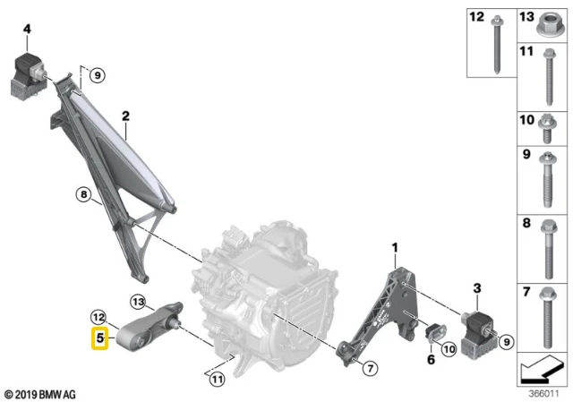 Bmw I3 I01 Stabilizatorius Saitas Originalus 22116793362
