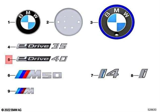BMW i4 eDrive40 Gran Coupe 2020-2021 Raidės EDRIVE 40 Originalus 51145A42CF0