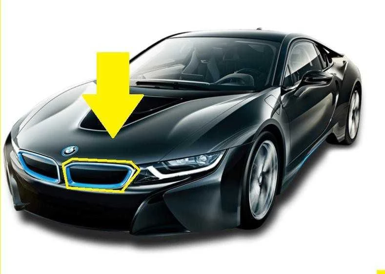 Bmw I8 I12 I15 Kairysis Dekoratyvinis Grilis Originalus 51137370633