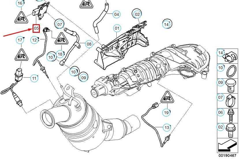 BMW Išmetamųjų dujų slėgio jutiklis E81 E87 E90 E92 Originalus 13627808013