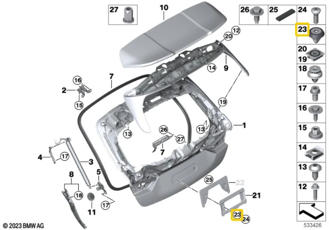 BMW Išplėstinė Sraigta 1 F40 3 G20 4 G22 Originalus 07147429950