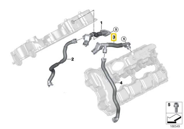 Bmw Jungiamoji Linija F07 F10 F11 F12 F13 F01 F02 Originalus 11157646087