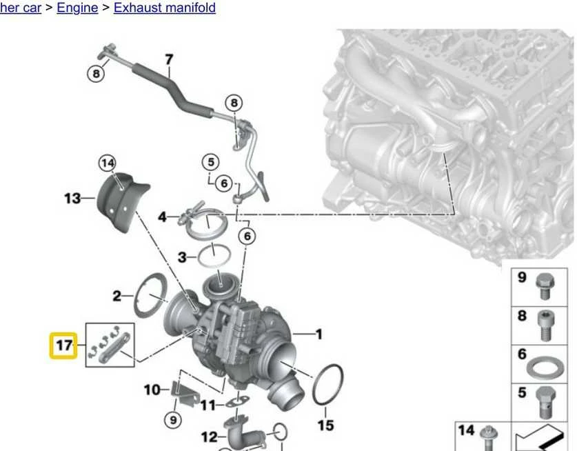 BMW jungiamosios traukės remonto rinkinys 11658596433 Originalus