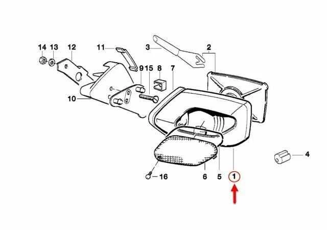 BMW K100 K1100 RS LT Spiegel Grundiert Rechts Originalus 46632325822