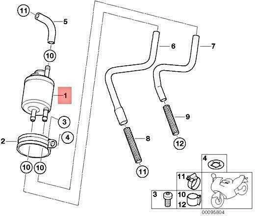 BMW K14 R13 degalų filtras su slėgio reguliatoriumi originalus 13537669776