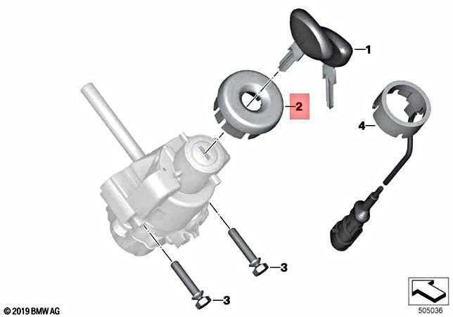 BMW K18 C 600 Sport Apdailos Žiedas Uždegimui Originalus 51258527139
