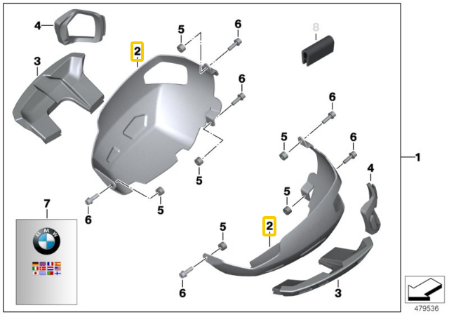 Bmw K21 K22 K23 K25 K26 K27 K32 K33 Dangos Apsauga Originalus 11127717586