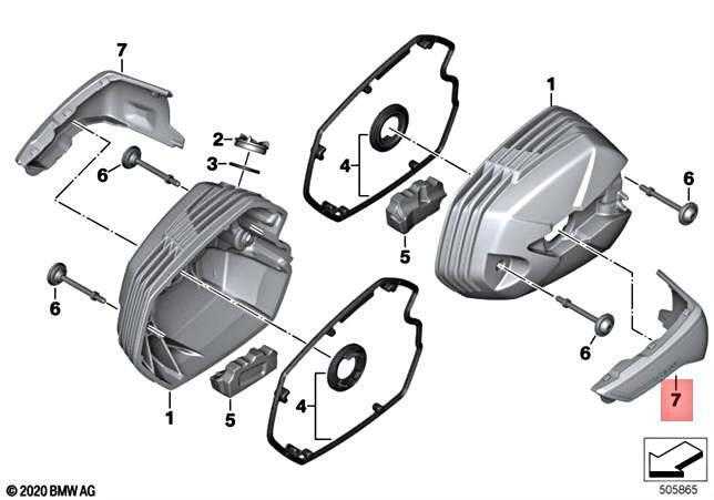 BMW K21 K22 K23 R nineT Kairysis Isipirkimas Dangtelis Originalus 11129443065