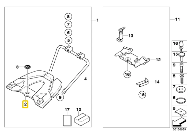 BMW K25 adapterio plokštelė originali 71607707240