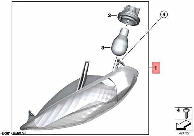 Bmw K26 R 900 Rt R 1200 Rt Priekinis Desinysis Baltas Posukio Indikatorius Originalus 63137714088