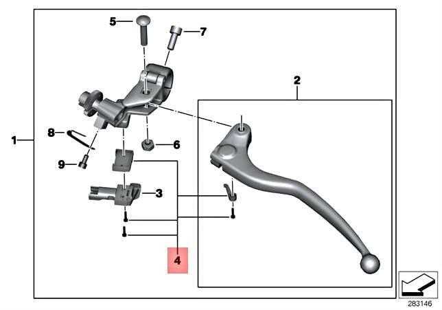BMW K42 HP4 K46 S1000RR Pavarų perjungimo rankena su tarpine plokšte Originalus 32728527988
