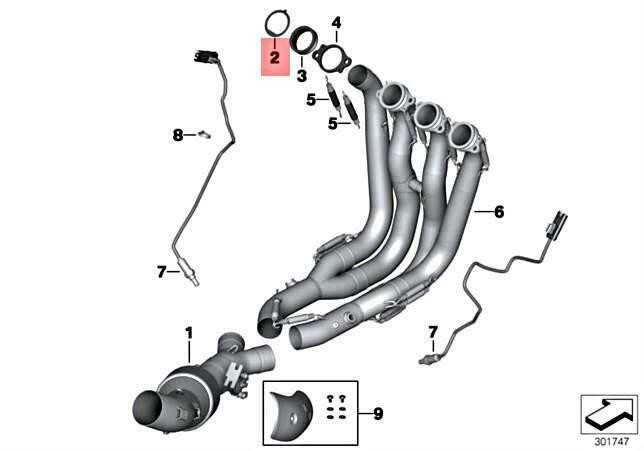 BMW K42 K46 0D11 0517 0534 Išmetimo kolektoriaus sandariklis 18217717848 Originalus