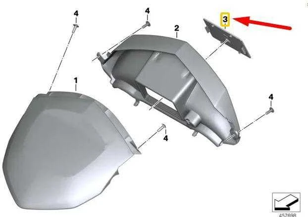 BMW K48 dangtelis Navigacijos kompiuteris originalus 46637724079