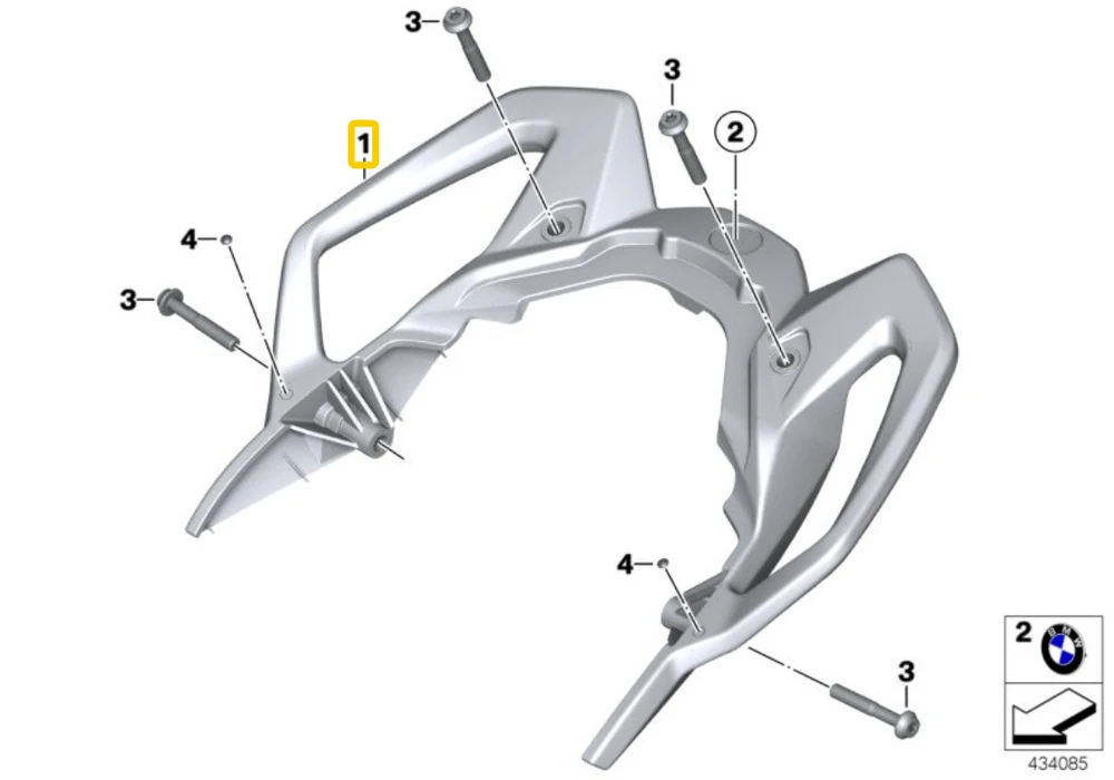 BMW K49 galinė rankena Originali 46547717014