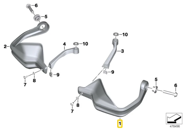 BMW K80 K81 K82 F 750 GS F 850 GS Originalus 32718563803