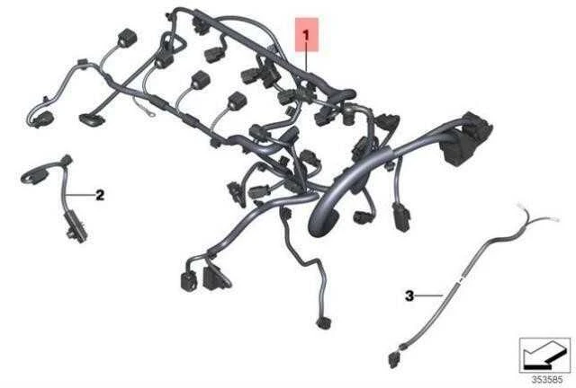 BMW Kabelbaum Einspritzventile Z MINI R56 R55 R57 Originalus 12517646453