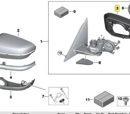 BMW Kairysis Atraminis Žiedas 5 G30 7 G11 Originalus 51167418815