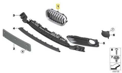 Bmw Kairysis Groteles F20 F21 51137371685 Originalus 51137371685