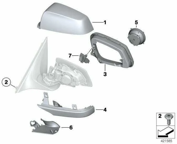 BMW Kairysis Palaikymo Žiedas E60 E61 F07 F10 F11 Originalus 51167266031