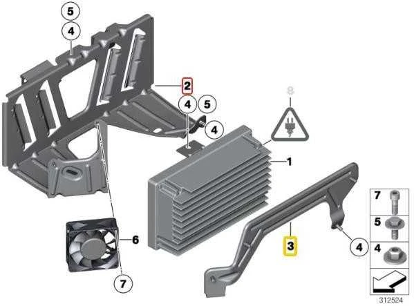 Bmw Kamera Sistemos Šarnyras F06 F12 F13 Originalus 65159186477