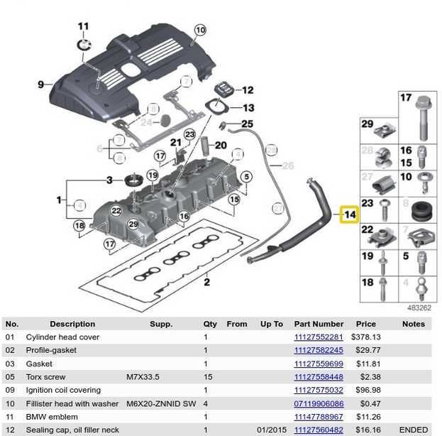 BMW karterio ventiliacijos žarna 3 krypčių žarna OES 11157559528 Originali