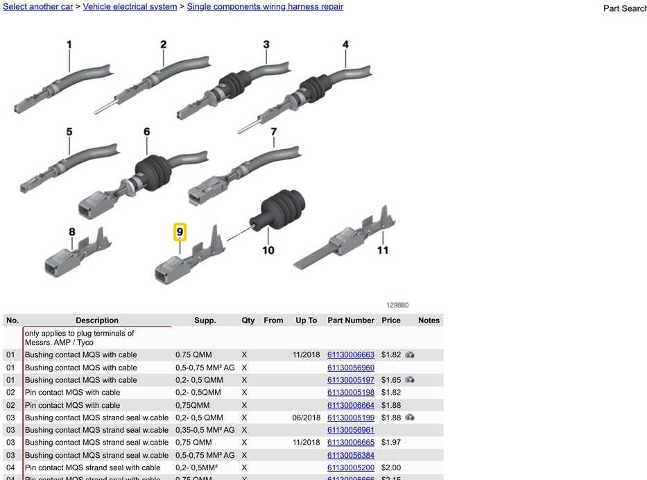 BMW Kištukinis kontaktas ELO Power 2.8x0.63 61138364836 Originalus