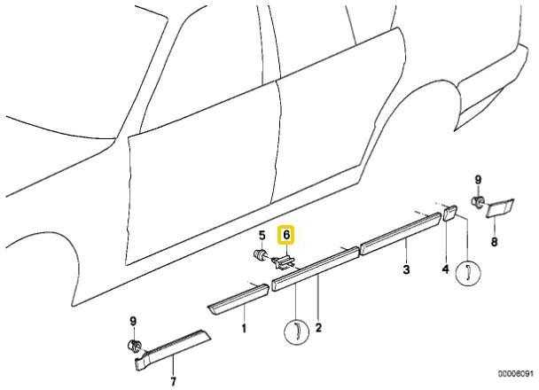 Bmw Klammer 5 E34 1987 1996 Originalus 51131946258
