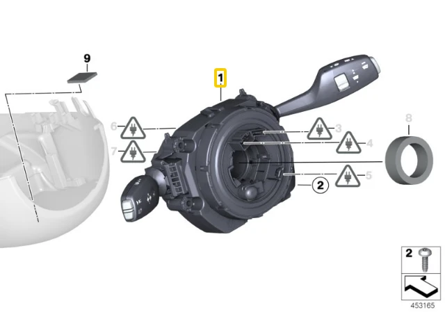BMW Kombinacinis Swithas F20 F21 F31 X3 Originalus 61319351151