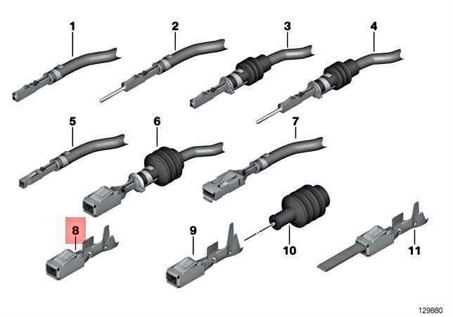 BMW laidų kištuko jungties gnybtų remontas Kontaktinis kaištis 61138364832 Originalus