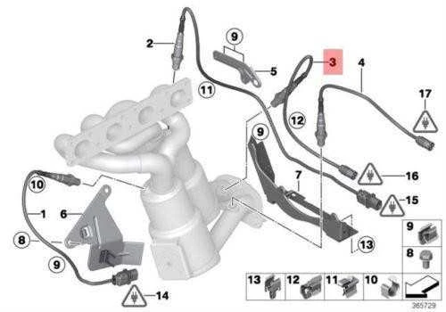 Bmw Lambda Monitoriaus Jutiklis 1 E81 E87 E90 E91 E92 E93 X1 Originalus 11787570481