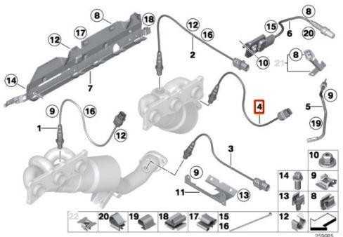 Bmw Lambda Sonde Deguonis Sensorius E60 E61 E63 E64 E65 Originalus 11787545244