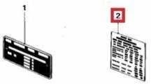 BMW M1 E26 Įsibėgėjimo Instrukcija Emblema Ženklelis Logotipas Lipdukas ORIGINALUS 51142161192