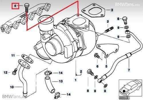 BMW M57 turbokompresoriaus priekinės dalies varžtas originalus 11652243402