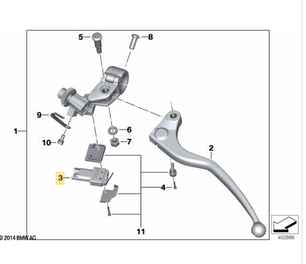 BMW mikro jungiklis originalus 61318529368