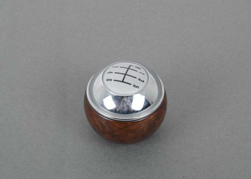 BMW MINI 6 greičių pavarų perjungimo rankenėlė Wood Chrome 25117542273 Originali