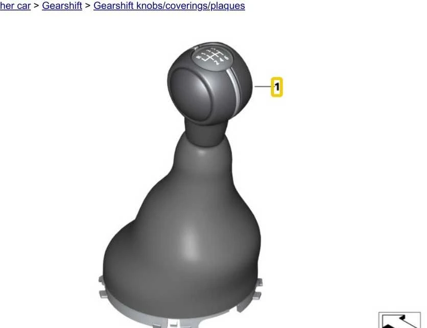 BMW MINI COOPER F57 MANUAL GEAR SHIFT KNOB 25117641999 Originali