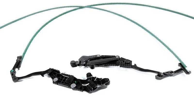 BMW Mini Cooper R52 05-08 kabrioleto stogo užrakinimo kabliukų rinkinys originalus 54347174763