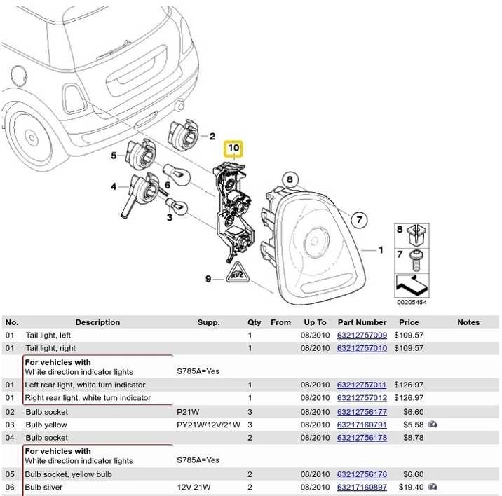 BMW "Mini Cooper R56 R57" dešinės arba kairės pusės galinio žibinto lemputės laikiklis 63212756179 originalus